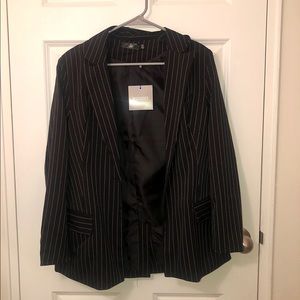 Missguided Oversized Pinstripe Blazer